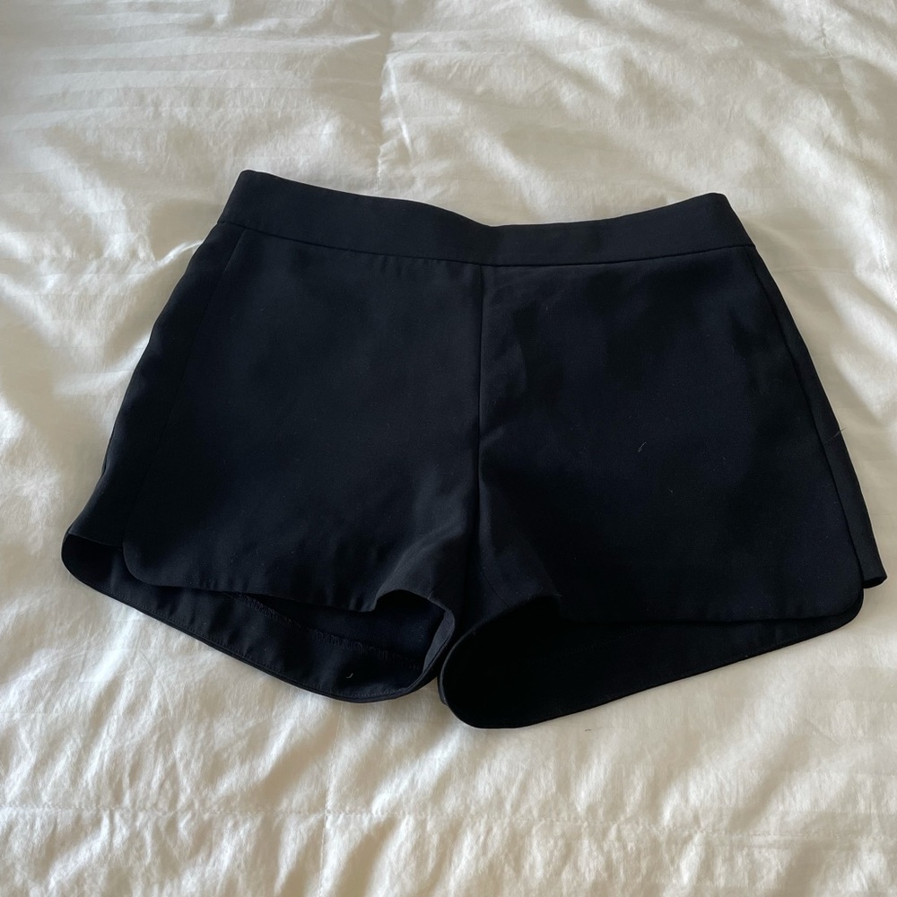 NWT J.Crew black polyester shorts